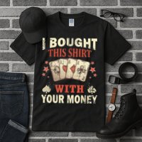 Funny Gambling I Poker Card Player Gaming Icon Tee Tall T-Shirt