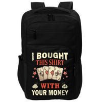 Funny Gambling I Poker Card Player Gaming Icon Tee Impact Tech Backpack