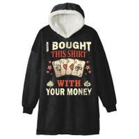 Funny Gambling I Poker Card Player Gaming Icon Tee Hooded Wearable Blanket