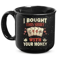 Funny Gambling I Poker Card Player Gaming Icon Tee 15oz Campfire Ceramic Mug