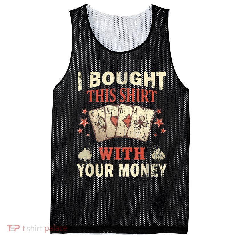 Funny Gambling I Poker Card Player Gaming Icon Tee Mesh Reversible Basketball Jersey Tank