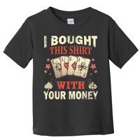 Funny Gambling I Poker Card Player Gaming Icon Tee Toddler T-Shirt