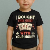 Funny Gambling I Poker Card Player Gaming Icon Tee Toddler T-Shirt