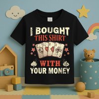 Funny Gambling I Poker Card Player Gaming Icon Tee Toddler T-Shirt