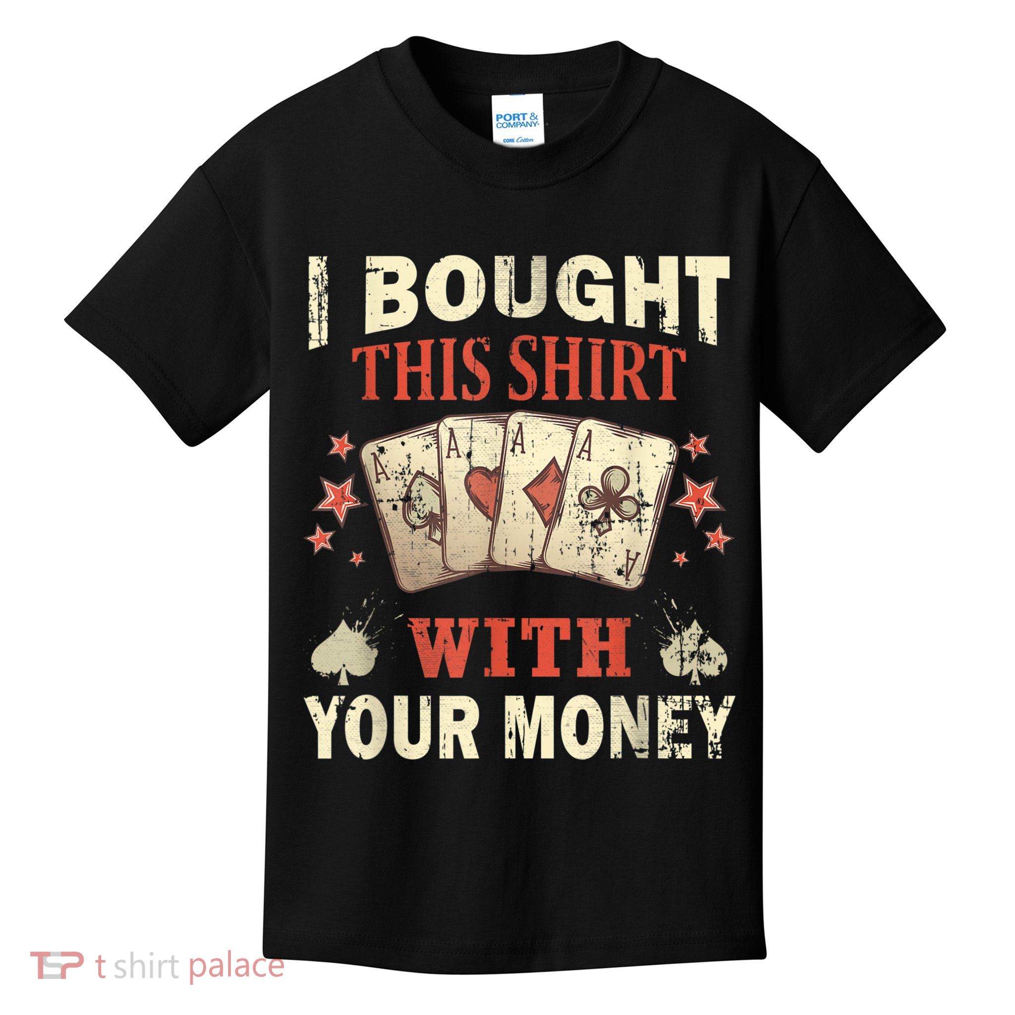 Funny Gambling I Poker Card Player Gaming Icon Tee Kids T-Shirt