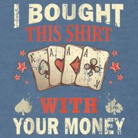 Funny Gambling I Poker Card Player Gaming Icon Tee Garment-Dyed Sweatshirt
