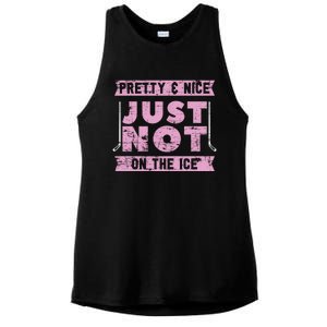 Funny Goalie Ice Hockey Player Ice Hockey Gift Ladies PosiCharge Tri-Blend Wicking Tank