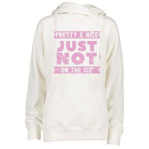 Funny Goalie Ice Hockey Player Ice Hockey Gift Womens Funnel Neck Pullover Hood