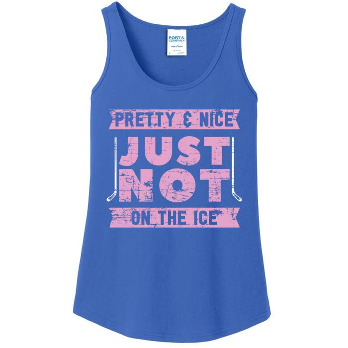 Funny Goalie Ice Hockey Player Ice Hockey Gift Ladies Essential Tank