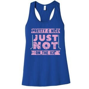 Funny Goalie Ice Hockey Player Ice Hockey Gift Women's Racerback Tank