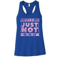 Funny Goalie Ice Hockey Player Ice Hockey Gift Women's Racerback Tank