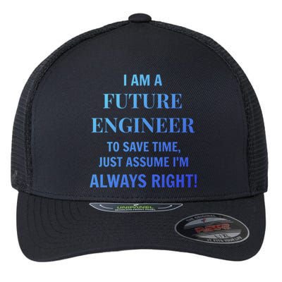 Funny Gift Idea Future Engineer Engineering Major Gift Flexfit Unipanel Trucker Cap