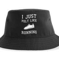 Forrest Gump I Just Felt Like Running Quote Sustainable Bucket Hat