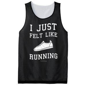 Forrest Gump I Just Felt Like Running Quote Mesh Reversible Basketball Jersey Tank