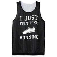 Forrest Gump I Just Felt Like Running Quote Mesh Reversible Basketball Jersey Tank