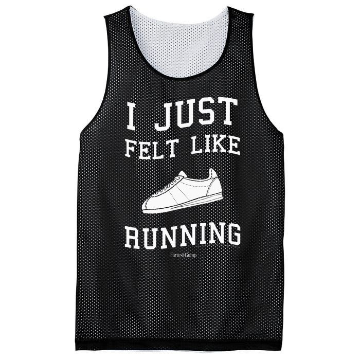 Forrest Gump I Just Felt Like Running Quote Mesh Reversible Basketball Jersey Tank