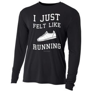 Forrest Gump I Just Felt Like Running Quote Cooling Performance Long Sleeve Crew