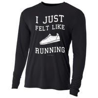 Forrest Gump I Just Felt Like Running Quote Cooling Performance Long Sleeve Crew