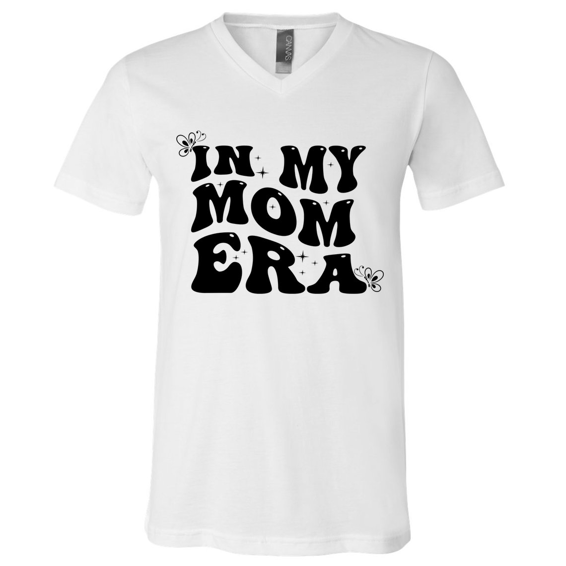 Funny Groovy In My Mom Era V-Neck T-Shirt