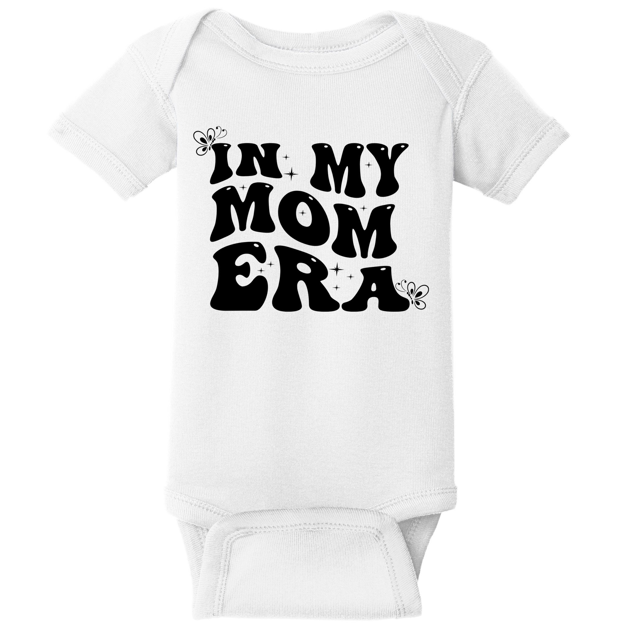 Funny Groovy In My Mom Era Baby Bodysuit