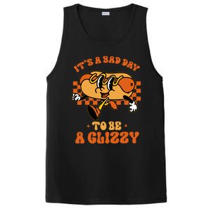 Funny Groovy ItS A Bad Day To Be A Glizzy Hot Dog Humor PosiCharge Competitor Tank