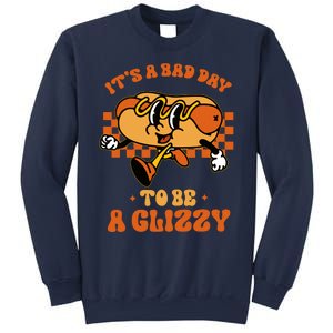 Funny Groovy ItS A Bad Day To Be A Glizzy Hot Dog Humor Sweatshirt