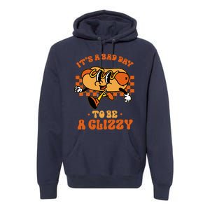 Funny Groovy ItS A Bad Day To Be A Glizzy Hot Dog Humor Premium Hoodie