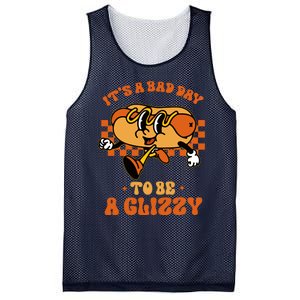 Funny Groovy ItS A Bad Day To Be A Glizzy Hot Dog Humor Mesh Reversible Basketball Jersey Tank