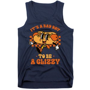 Funny Groovy ItS A Bad Day To Be A Glizzy Hot Dog Humor Tank Top