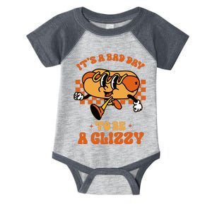 Funny Groovy ItS A Bad Day To Be A Glizzy Hot Dog Humor Infant Baby Jersey Bodysuit