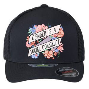 Floral Gender Is A Social Construct Flexfit Unipanel Trucker Cap