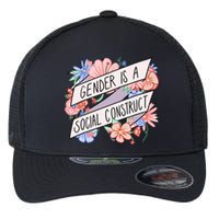 Floral Gender Is A Social Construct Flexfit Unipanel Trucker Cap