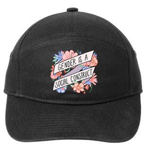 Floral Gender Is A Social Construct 7-Panel Snapback Hat