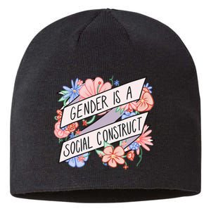 Floral Gender Is A Social Construct Sustainable Beanie