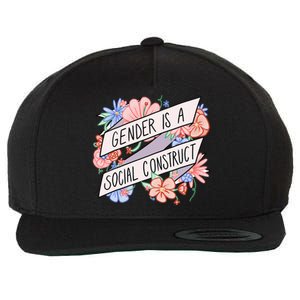 Floral Gender Is A Social Construct Wool Snapback Cap