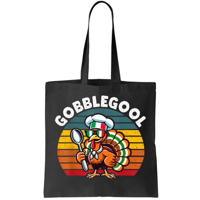 Funny Gobblegool Italian Gobble Turkey Day Fall Thanksgiving Tote Bag