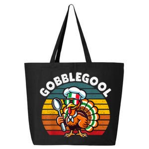 Funny Gobblegool Italian Gobble Turkey Day Fall Thanksgiving 25L Jumbo Tote