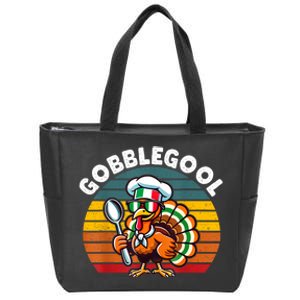 Funny Gobblegool Italian Gobble Turkey Day Fall Thanksgiving Zip Tote Bag