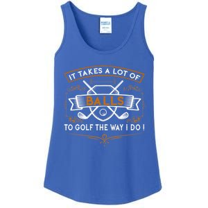 Funny Golf It Takes Balls Xmas Gift Idea For Golfers Gift Ladies Essential Tank