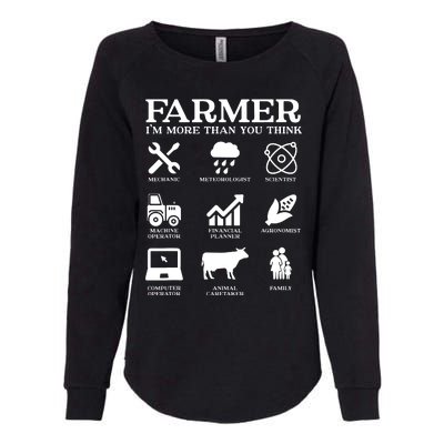 Farmer Gift Idea Farming Agriculture Patriotic Farmer Womens California Wash Sweatshirt