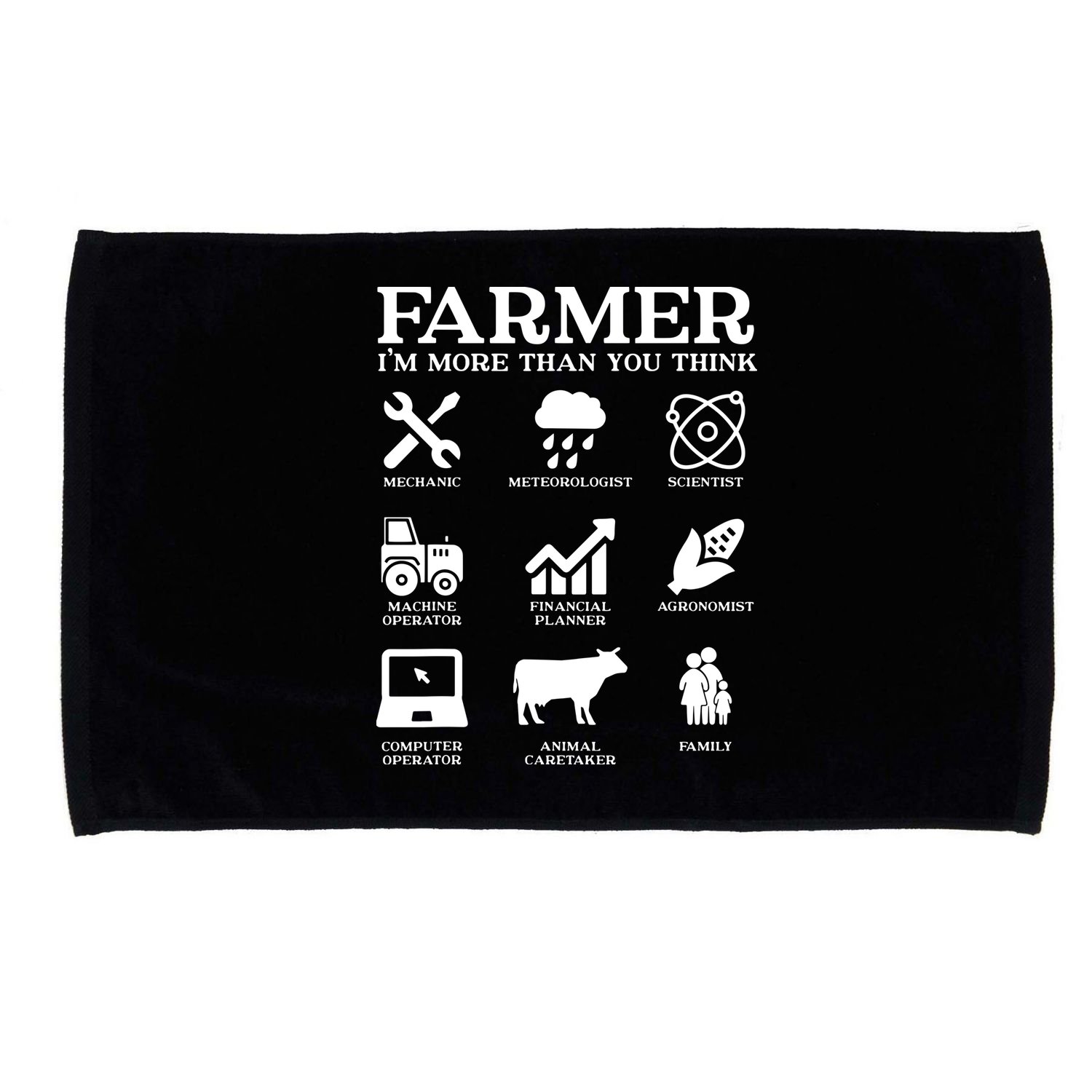 Farmer Gift Idea Farming Agriculture Patriotic Farmer Microfiber Hand Towel