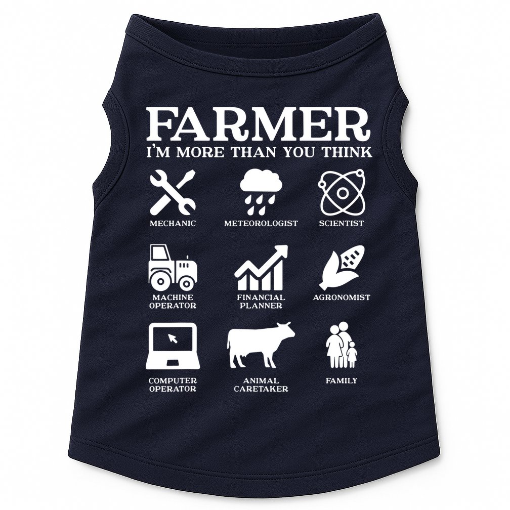 Farmer Gift Idea Farming Agriculture Patriotic Farmer Doggie Tank