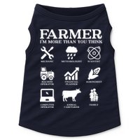 Farmer Gift Idea Farming Agriculture Patriotic Farmer Doggie Tank