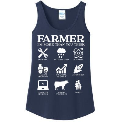 Farmer Gift Idea Farming Agriculture Patriotic Farmer Ladies Essential Tank