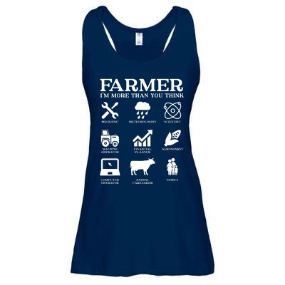 Farmer Gift Idea Farming Agriculture Patriotic Farmer Ladies Essential Flowy Tank