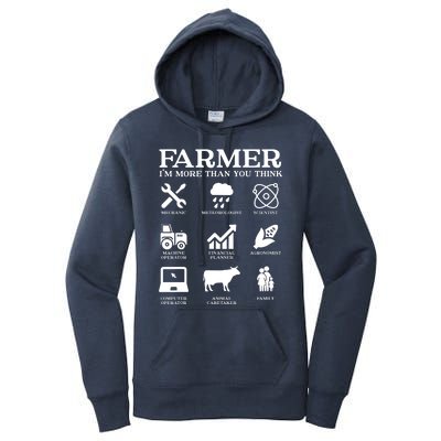 Farmer Gift Idea Farming Agriculture Patriotic Farmer Women's Pullover Hoodie