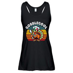 Funny Gobblegool Italian Gobble Turkey Day Fall Thanksgiving Ladies Essential Flowy Tank