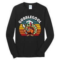 Funny Gobblegool Italian Gobble Turkey Day Fall Thanksgiving Tall Long Sleeve T-Shirt