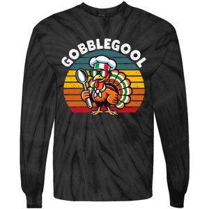 Funny Gobblegool Italian Gobble Turkey Day Fall Thanksgiving Tie-Dye Long Sleeve Shirt