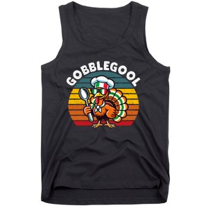 Funny Gobblegool Italian Gobble Turkey Day Fall Thanksgiving Tank Top